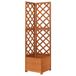 VidaXL Jardinière d'angle 40x40x150 cm bois d'épicéa massif