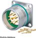 HUMMEL SET, inclusief connectoren M23, signaal, INOX, connecteurs d'appareil, manchons thermorétractables, exécution droite, 9 pôles (1+8), contacts mâles