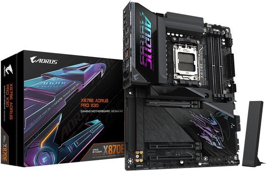 GIGABYTE X870E AORUS PRO X3D ATX AMD X870E DDR5 Wi-Fi 7 Socket AM5