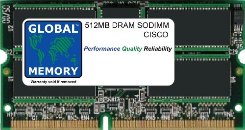 GLOBAL MEMORY 512MB DRAM SODIMM GEHEUGEN RAM VOOR CISCO 7301/7304 ROUTERS NSE-100/7304 ROUTERS NPE-G100 (7300-MEM-512)