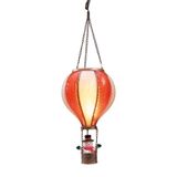 Anna's Collection Ballon de baudruche avec bonhomme de neige avec effet de flamme blanc/rouge 20x35 cm