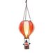 Anna's Collection Ballon de baudruche avec bonhomme de neige avec effet de flamme blanc/rouge 20x35 cm