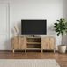 Maison Exclusive - Meuble TV, dimensions 150 x 31 x 50 cm, en panneaux de particules imitation chêne massif