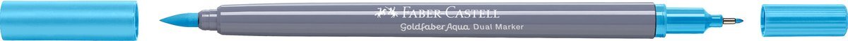 Faber-Castell - Duo aquarelmarker Goldfaber - mangaan blauw 245 - brush / 0,4mm - FC-164645