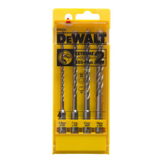 DEWALT DEWALT set SDS-plus EXTR.2 5.5-10 (4 dlg.) DT9702-QZ Aantal:1