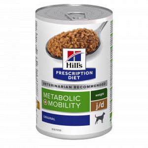 Hill's Prescription Diet Hill's Prescription Diet J/D Metabolic + Mobility Weight Management hond 12x370gr blik
