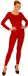 Widmann Dans & Entertainment Kostuum Unicolor Body Volwassen Lang Rood Vrouw Small / Medium Carnaval kostuum Verkleedkleding