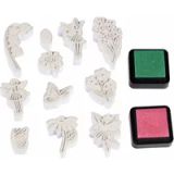 Rex London stempelset Fairies in the Garden Elfje 11 tampons en caoutchouc - avec tampon encreur