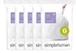 simplehuman Code G Afvalzakken - 30 liter - 100 stuks - Wit