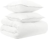 vidaXL - Deken - Set - 3-delig - 200 x 240 cm - Bamboe - Wit