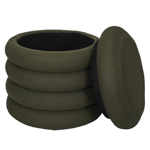 HOME DECO FACTORY HD0427 Atoom Kaki Opbergpoef
