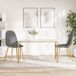 VidaXL Eetkamerstoelen 2 st fluweel lichtgrijs