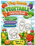 Tiny Hands Vegetable Coloring Book
