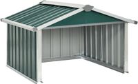 vidaXL Overkapping voor robotmaaier 92x97x63 cm staal groen