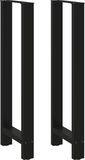 vidaXL Bartafelpoten, zwart, 2 stuks, 40 x (110-111) cm, staal