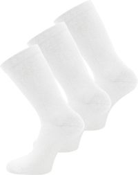 normani 3 paar gezondheidssokken met comfortabele boord - wit, maat 43-46