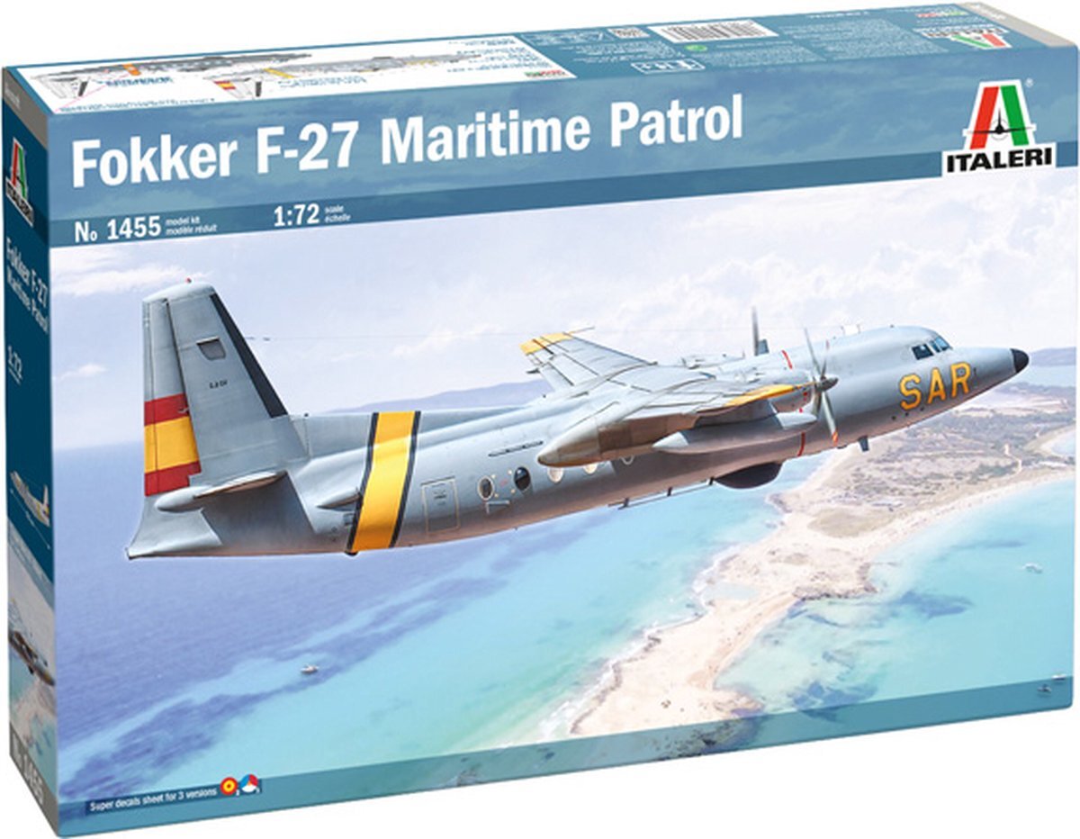Italeri 1:72 1455 Fokker F-27 Maritime Patrol Plastic kit