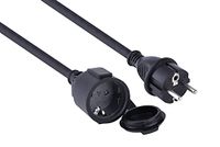 Electraline 01660 bouwplaatsverlengkabel IP44 (10m kabel, H07RN-F 3G1.5, voor buitengebruik en gebruik op bouwplaatsen)