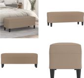 vidaXL Bankje 100x35x41 cm kunstleer cappuccinokleurig