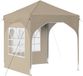 vidaXL Pop-up Feesttent 192 x 192 x 245 cm Crèmekleurig