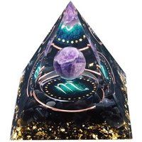 Piramide Orgonite Sterrenbeeld Schorpioen en amethist witte mok