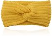 LGT JWLS Gebreide Hoofdband met Kruisknoop - Geel