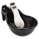 Kerbl 221500 drinkbak 221500 m. Nirostalen tong, zwart