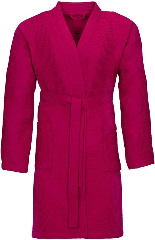Vossen Comfort Line ROM Badjas - Pique Cranberry L - Unisex