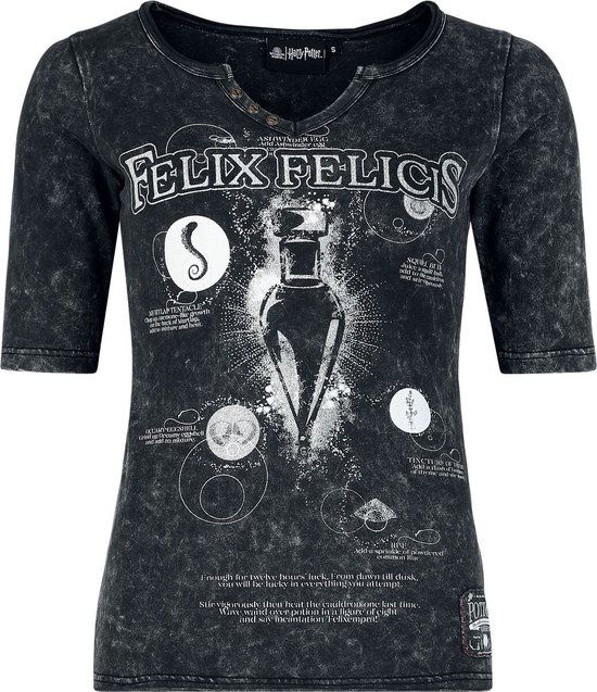 Harry Potter DA Grunge Collection Felix Felicis Dames Shirt met lange mouwen Zwart S