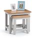 Richmond Tables basses, gris éléphant/chêne clair, lot de 2