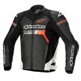 Alpinestars GP Force Veste en cuir Noir Blanc Fluo Rouge - Taille 52