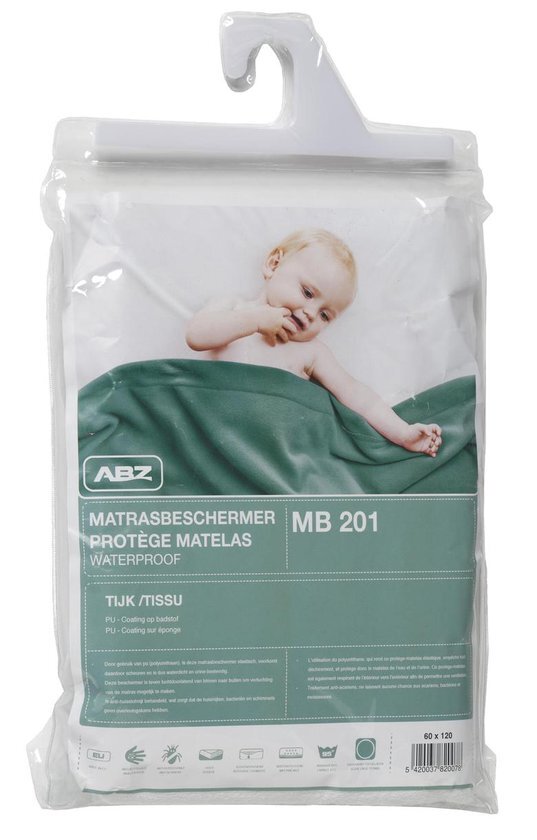 ABZ Waterdicht Hoeslaken 75x95 cm - Wit