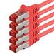 1aTTack 3.0m Cat6 S/FTP RJ-45 M/M netwerkkabel Rood