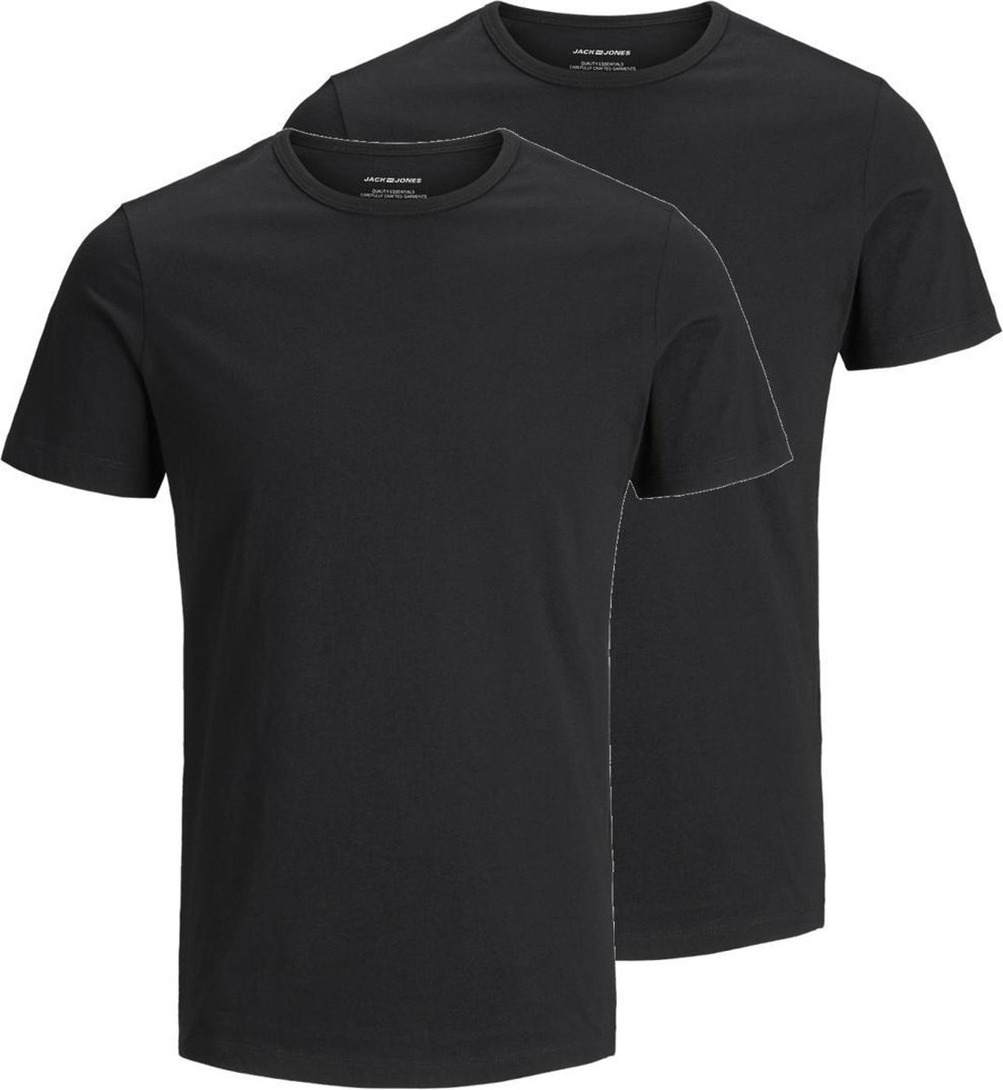 Jack & Jones JACK&JONES Mannen Basis T-shirt - Black - Maat XXL