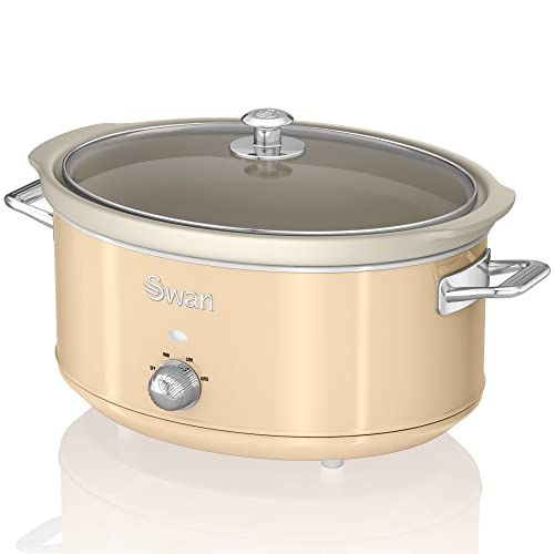 Swan Retro Slow Cooker - 6.5L - Cream