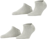 Esprit Uni 2-Pack Sneakersokken Dames Grijs Maat 35-38