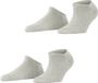 Esprit Uni 2-Pack Sneakersokken Dames Grijs Maat 35-38