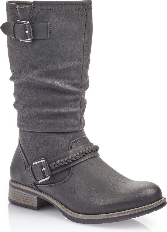 Rieker 98860 Dames Laarzen Zwart Maat 42