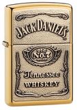 Zippo Jack Daniel's Gold Lighter - Brass Emblem