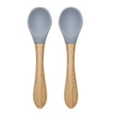 Lorelli Lepels Silicone Bamboo Naturel Grey 2-pack