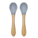 Lorelli Lepels Silicone Bamboo Naturel Grey 2-pack