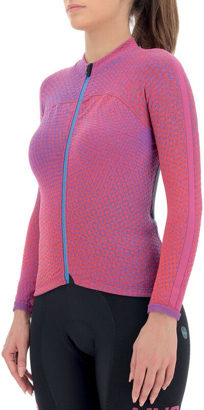 UYN Spectre Winter Longsleeve Shirt Dames - roze/blauw - 8054216532987