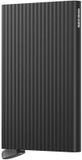 Secrid Cardprotector Fluted Noir Aluminium Unisexe