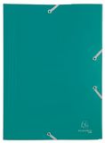 Exacompta Elastomap 3 kleppen ondoorschijnende PP 4/10de - A4 - Groen - 55903E