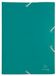 Exacompta Elastomap 3 kleppen ondoorschijnende PP 4/10de - A4 - Groen - 55903E