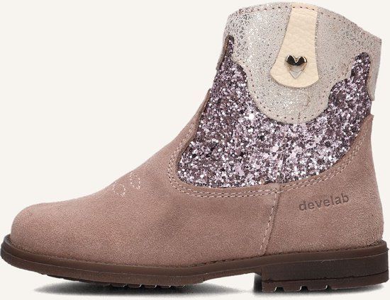 Develab 47084 Laarzen - Suède - Unisex - Roze - Maat 26