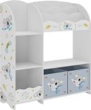 en.casa Kinderkast Lysekil open kast 100x93x30 cm Koala motief