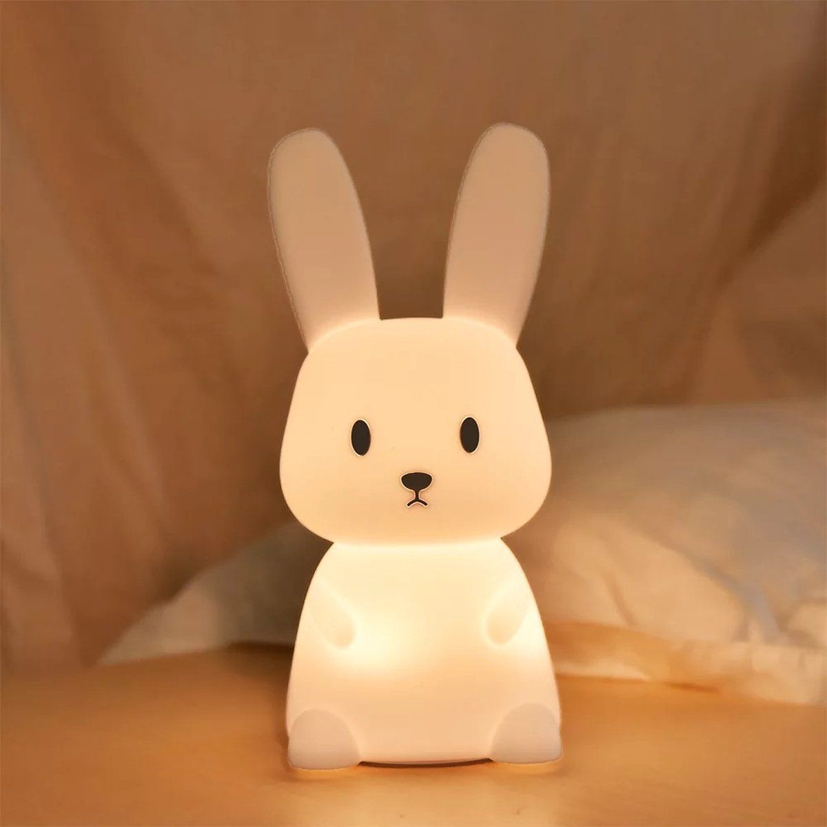 Rammelaar&Co Nachtlampje Rabbit - silicon - Led - oplaadbaar