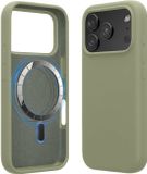 kwmobile telefoonhoesje geschikt voor Apple iPhone 17 Pro Max - Hoesje met magneet compatibel met MagSafe - Smartphone case in grijsgroen