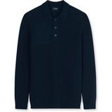OLYMP Casual Regular Fit Trui Knoopsluiting marine, Effen